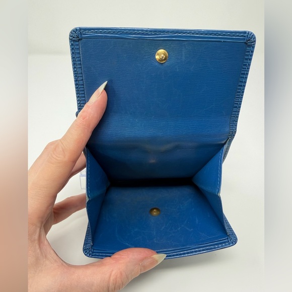 Louis Vuitton Blue Epi Compact Wallet GUC - Picture 7 of 9